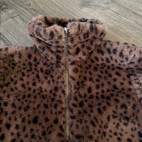 Abercrombie & Fitch Brown Animal Print Jacket - Picture 3 of 5